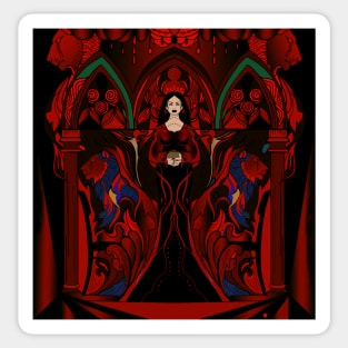 Red lady Sticker